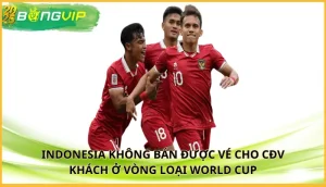 Indonesia không bán được vé cho CĐV khách ở vòng loại World Cup